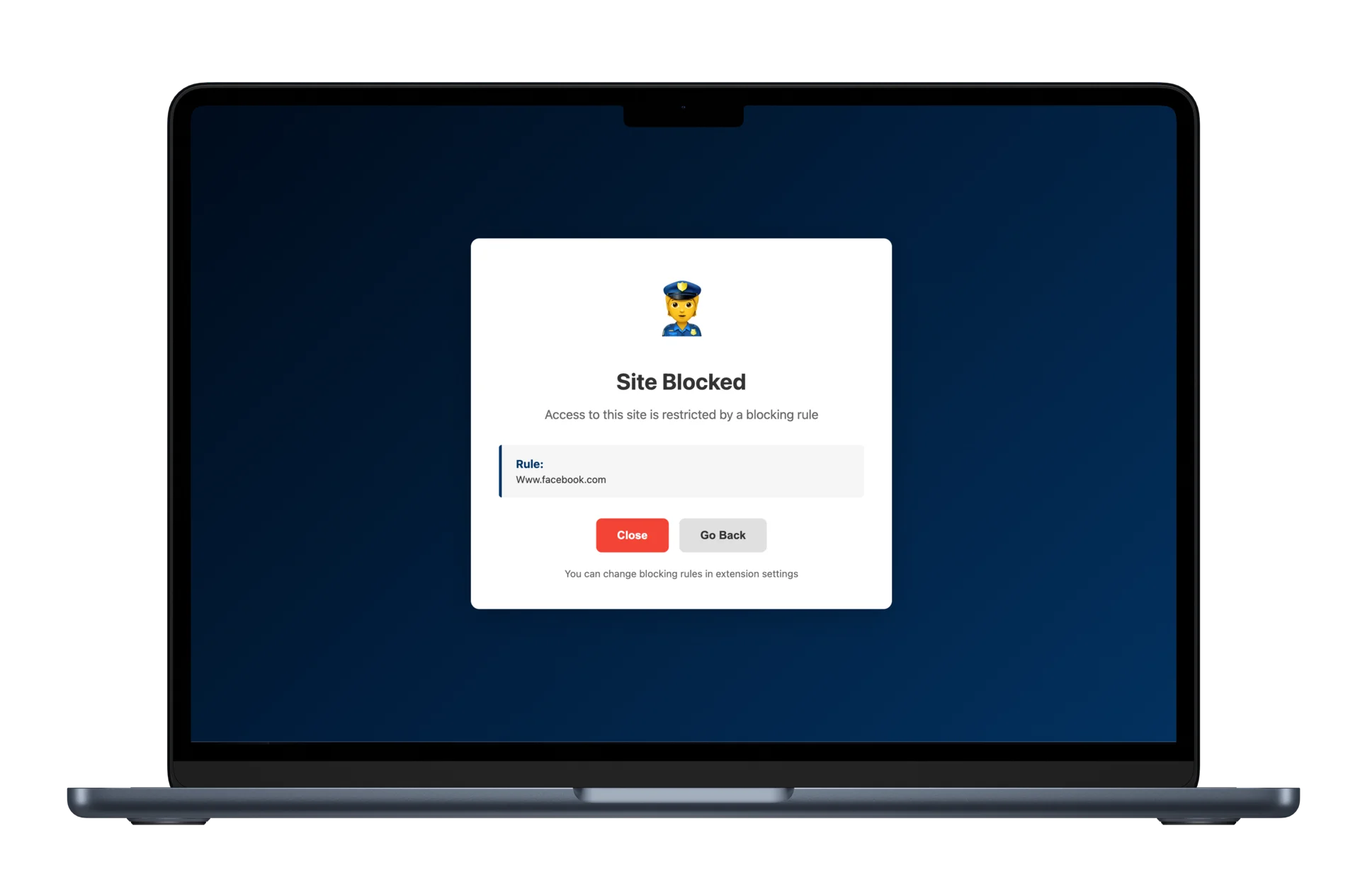 ADHD Website Blocker Chrome Extension interface